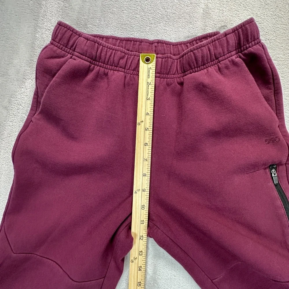 DSG Jogger Pants Boys XL 18 Burgundy Cotton Stretch Tapered Leg Drawstring Waist